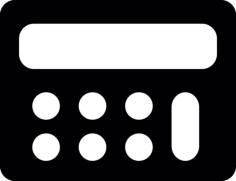 Long Calculator Svg Line Art, Free Vectors File